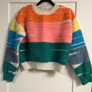 Colorful Striped Women's Sweater